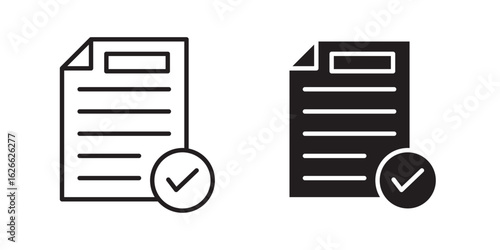 Survey icon, outline style icon for web site or mobile app, vector graphics
