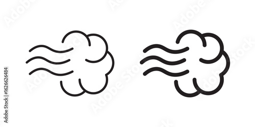 Steam icon, outline style icon for web site or mobile app, vector graphics