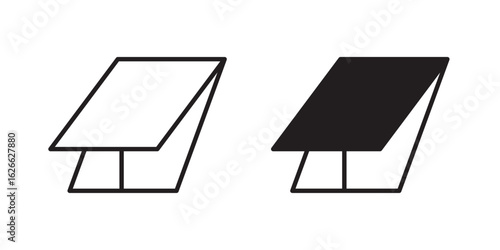 Roof window icon, outline style icon for web site or mobile app, vector graphics