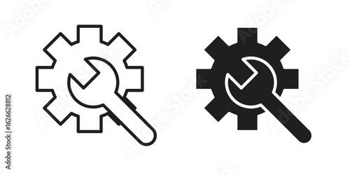 Productivity tools icon, outline style icon for web site or mobile app, vector graphics