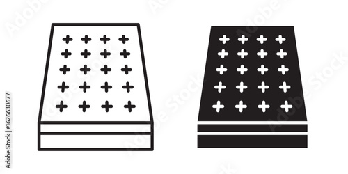 Mattress icon, outline style icon for web site or mobile app, vector graphics