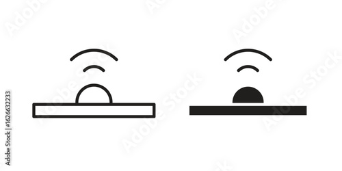 Infrared icon, outline style icon for web site or mobile app, vector graphics