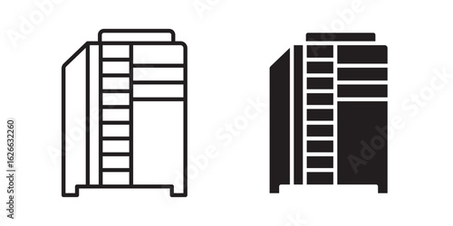 Infrared heat cabin icon, outline style icon for web site or mobile app, vector graphics
