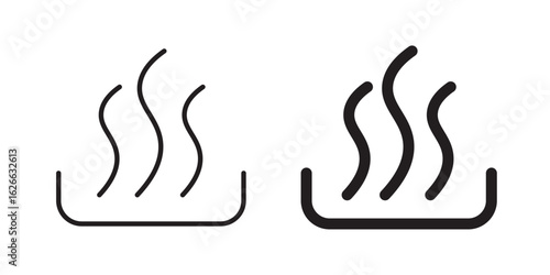 Hot icon, outline style icon for web site or mobile app, vector graphics