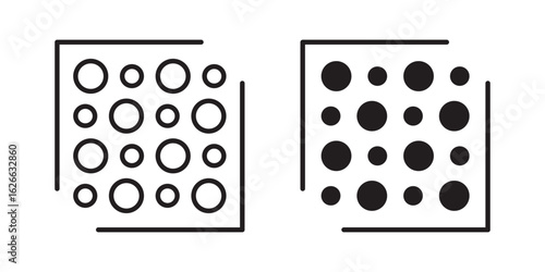 Heat Map icon, outline style icon for web site or mobile app, vector graphics