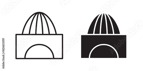 Hand Juicer icon, outline style icon for web site or mobile app, vector graphics