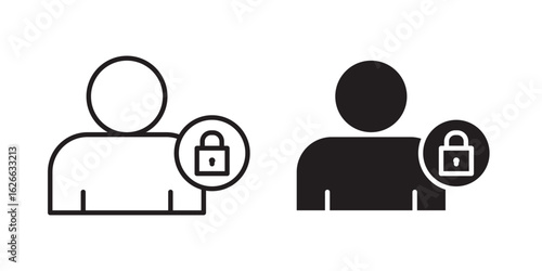 Guarantor icon, outline style icon for web site or mobile app, vector graphics