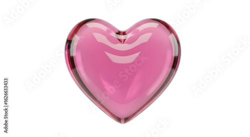Wallpaper Mural Shiny Pink Glass Heart Romantic Love Valentine Day Gift Decoration Torontodigital.ca