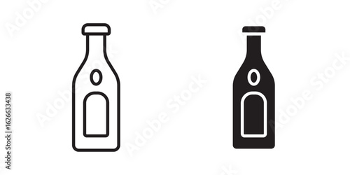 Gin icon, outline style icon for web site or mobile app, vector graphics