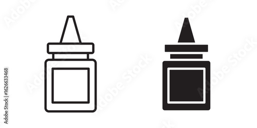 Glue icon, outline style icon for web site or mobile app, vector graphics