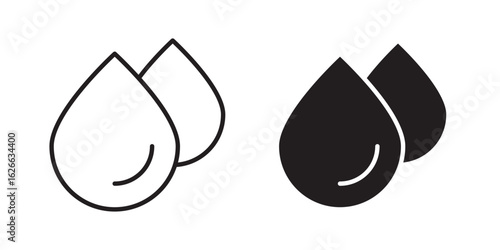 Drop icon, outline style icon for web site or mobile app, vector graphics