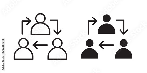 Coordinate icon, outline style icon for web site or mobile app, vector graphics