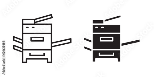 Copier icon, outline style icon for web site or mobile app, vector graphics