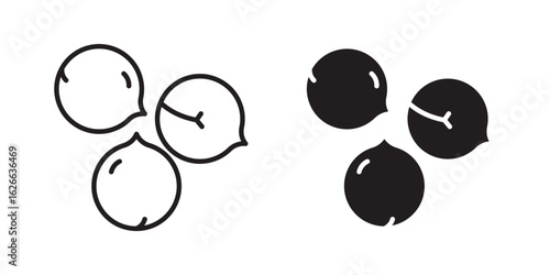 Chickpeas hummus icon, outline style icon for web site or mobile app, vector graphics