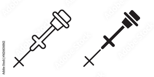 Car dipstick icon, outline style icon for web site or mobile app, vector graphics