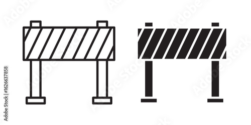 Barrier icon, outline style icon for web site or mobile app, vector graphics