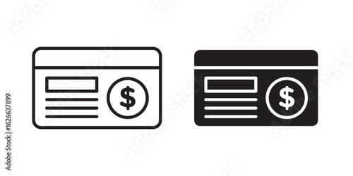 Bankbook icon, outline style icon for web site or mobile app, vector graphics