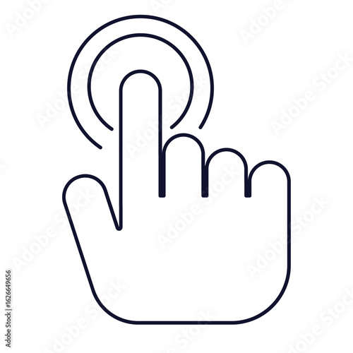 Icon for UI screens product design for signaling gestures and interactions