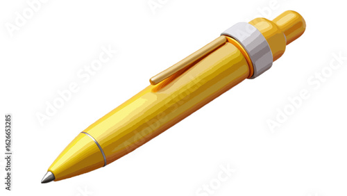 fountain pen on white background