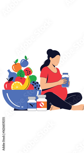 Nourishing pregnancy a guide to essential vitamins minerals and fruits for healthy expectant mothers
