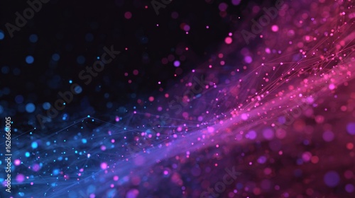 Wallpaper Mural Abstract particles network design Torontodigital.ca