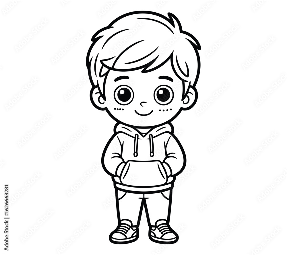 Bold Chibi Character Silhouette – Kids Clipart Bold Chibi Character Silhouette – Kids Clipart