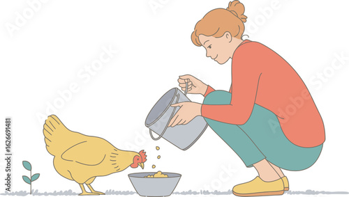 Exploring Fresh Eggs and Chickens in Farm Settings Pro Vector