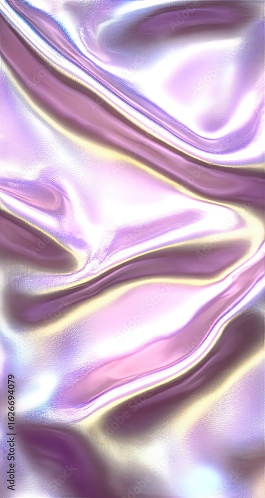 Obraz premium Abstract iridescent fabric folds