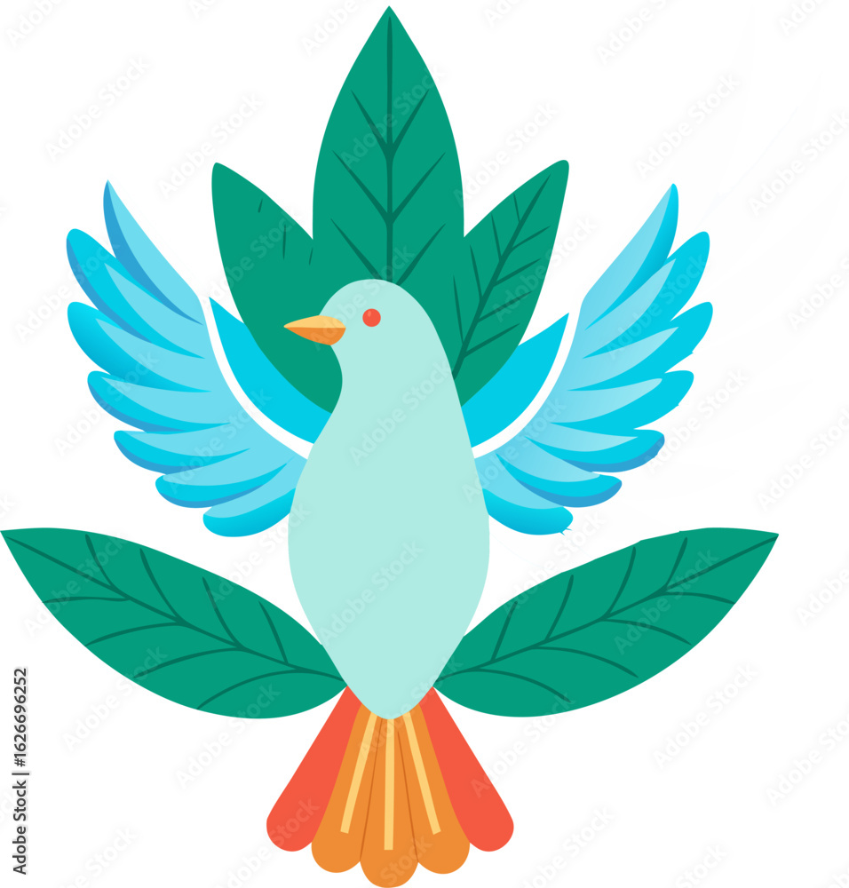 Fototapeta premium Peace dove icon