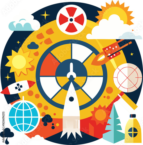 Nuclear disarmament icon