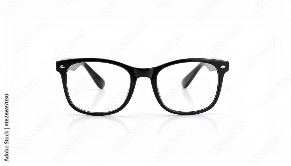 Fototapeta premium Elegant Eyewear on Crisp White Background Showcasing Modern Design and Style for Fashion Enthusiasts