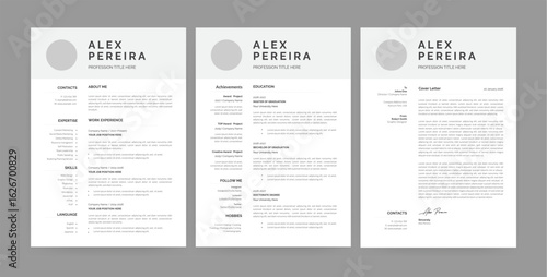 Clean  Resume and Cover Letter Layout, Professional Resume Design