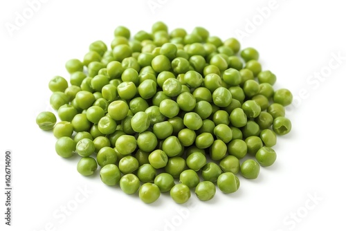 green peas isolated on white