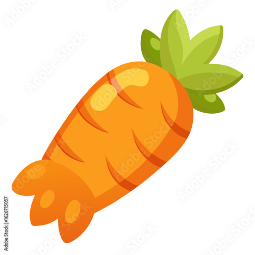 Soft chew toy shaped like a carrot for small pets