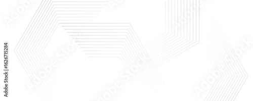 Abstract white and gray color geometric dynamic lines shape seamless pattern transparent background design.