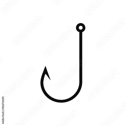 Fishing hook icon, Bait Icon, vector illustration on white background