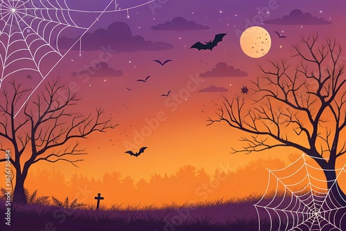 Halloween background, Gradient background for Halloween celebration
