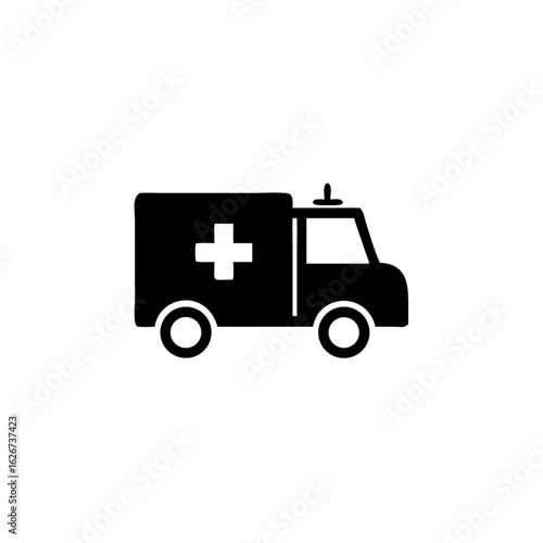 Wallpaper Mural ambulance icon isolated on white, vector Illustration Torontodigital.ca