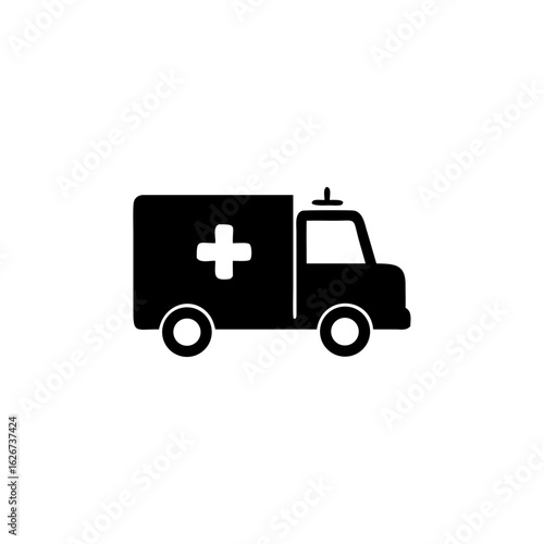 Wallpaper Mural ambulance icon isolated on white, vector Illustration Torontodigital.ca
