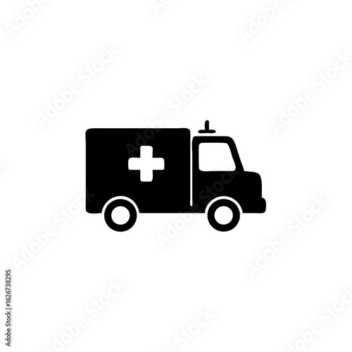 Wallpaper Mural ambulance icon isolated on white, vector Illustration Torontodigital.ca