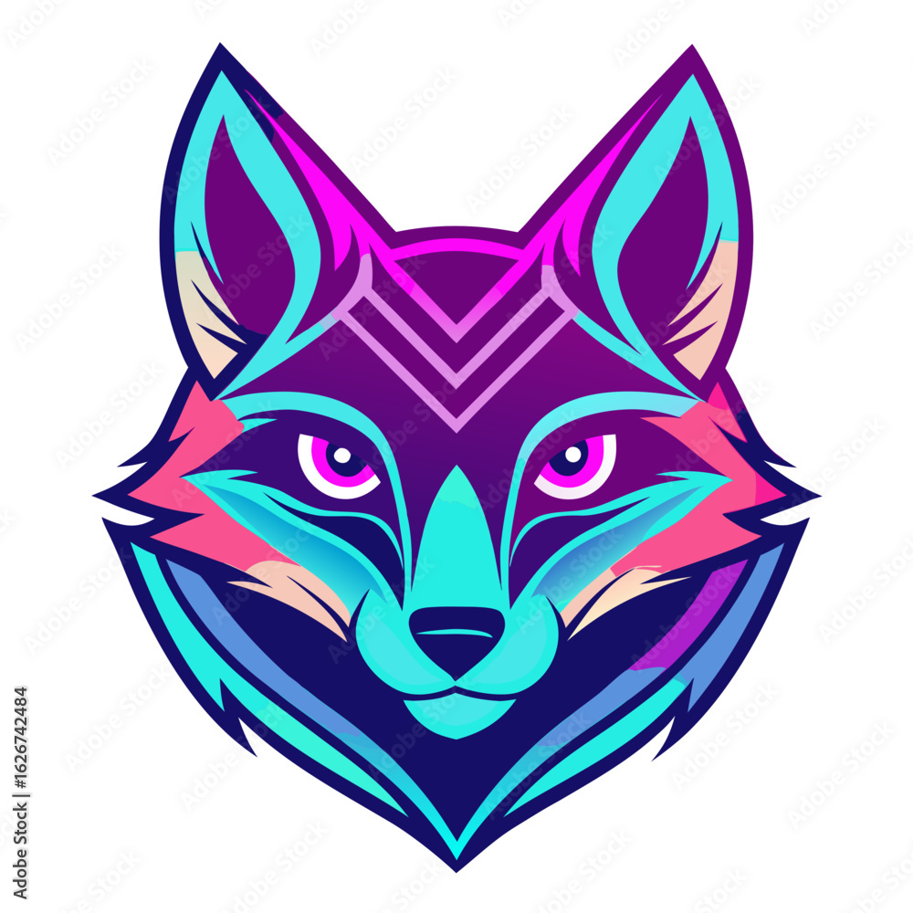 Fototapeta premium wolf head tattoo
