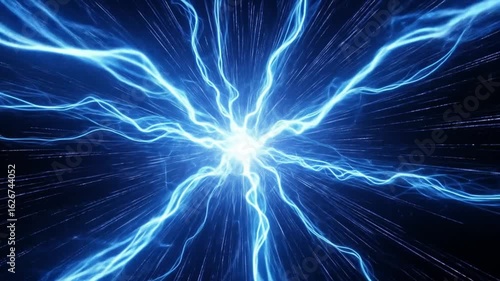 Abstract Energy Burst: Dynamic Light Show