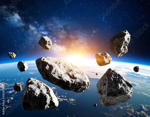 Asteroid impact on Earth