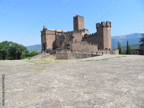 Beautiful stone castle to defend the inhabitants from attacks, protect the walls and battlements