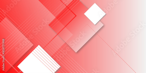 Red gradient geometric background suitable for corporate designs, promotional material. creative minimalist and various modern geometric shapes for background perfect for wallpaper business, design. 