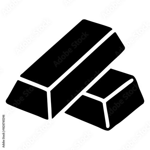 gold bar vector icon