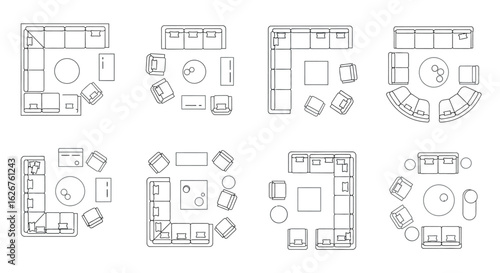 Living Room Layouts Interior Design Plan Views