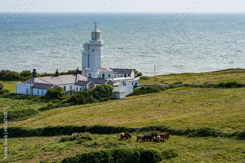 Wall Mural St Catherine's Lighthouse in Niton on the south coast of the Isle of Wight with