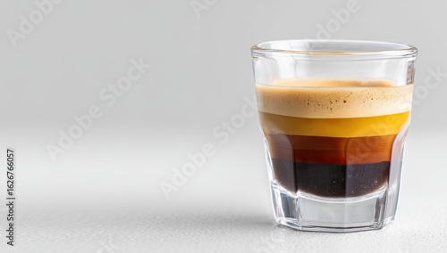 Wallpaper Mural Espresso layered in a clear glass shot Torontodigital.ca