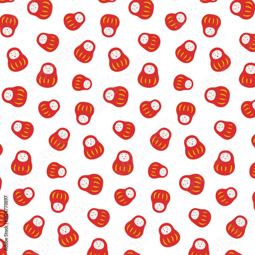 かわいいだるまのパターン